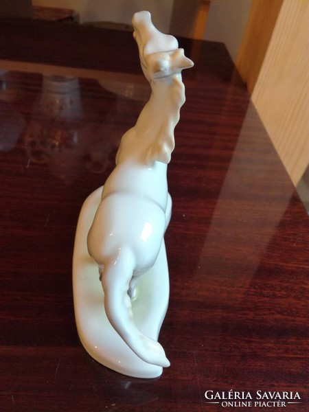 Herendi színes porcelán ló, paripa figura