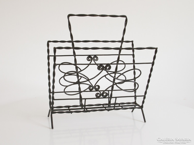 Retro metal newspaper holder, magazine holder