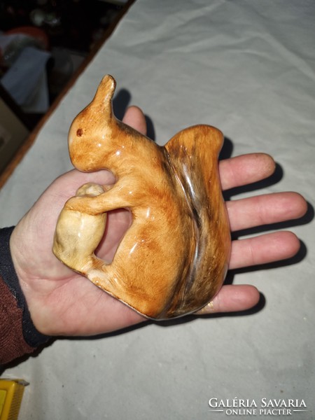 Ceramic squirrel figure