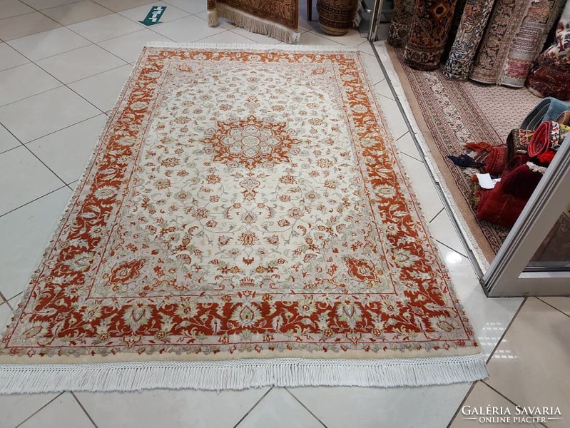 New beautiful hand-knotted 100% wool persian rug 141x230 afghan ziegler ff_04