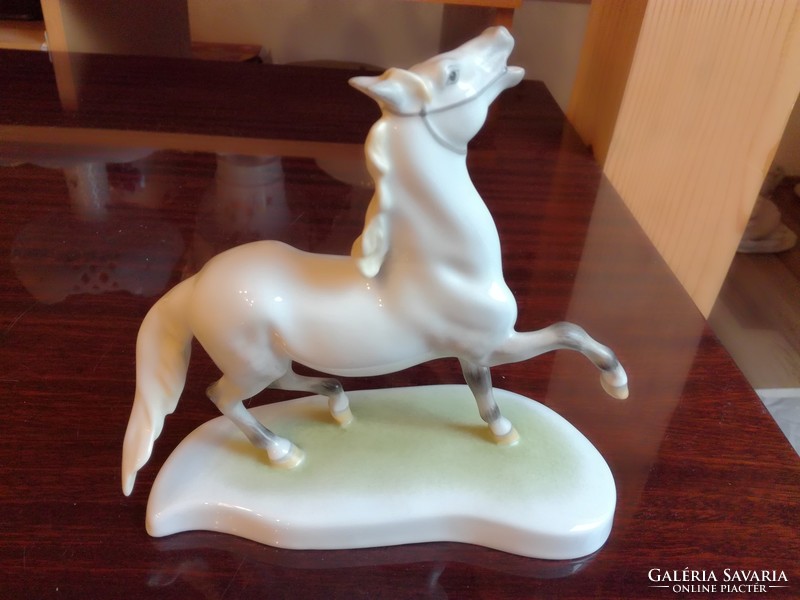 Herend colorful porcelain horse, paripa figurine