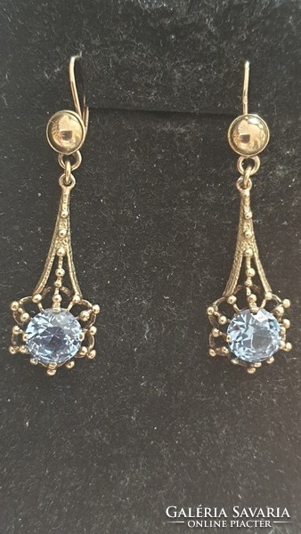 Wonderful 14k topaz stone earrings! For Erzsébet!