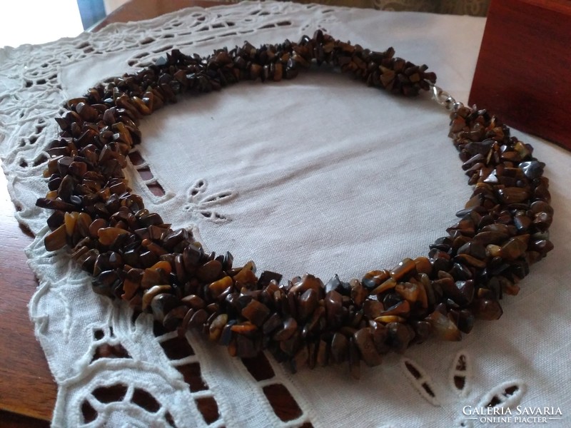 Tiger eye stone necklace