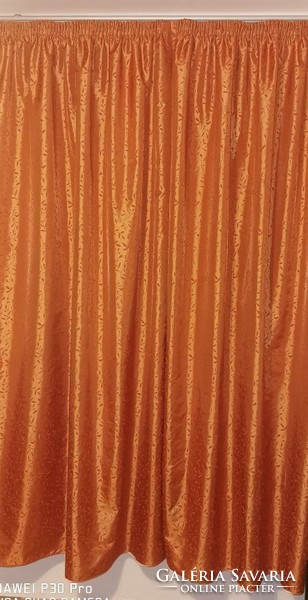 Narancs színátmenetes voile taft sötétítővel készre varrva Új