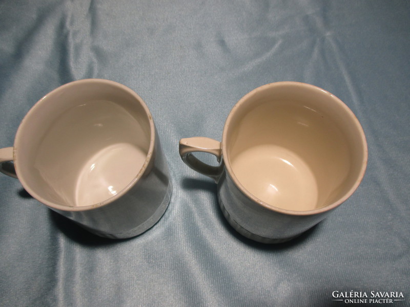 2 pcs zsolnay skirt with forget-me-not mug, cup