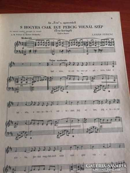 Lehár Ferenc oprettjeiből IV. füzet 1954