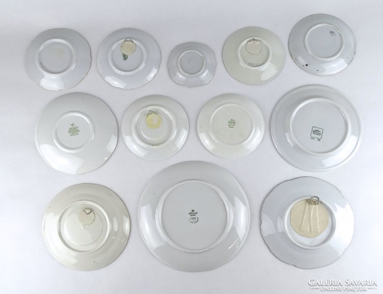 1H244 Régi vegyes porcelán tányér csomag 12 darab