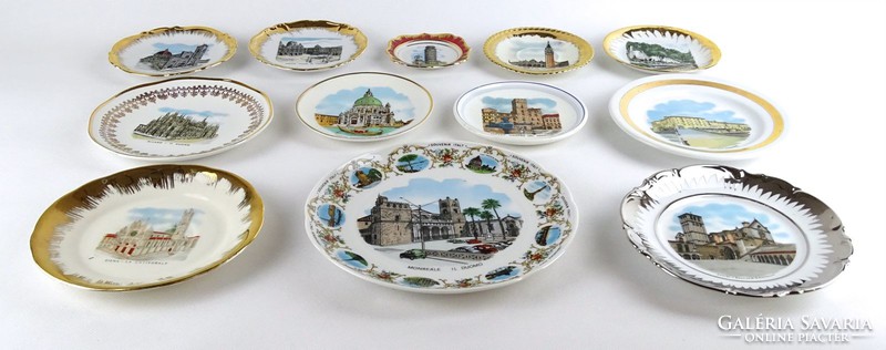 1H244 old mixed porcelain plate pack of 12 pieces