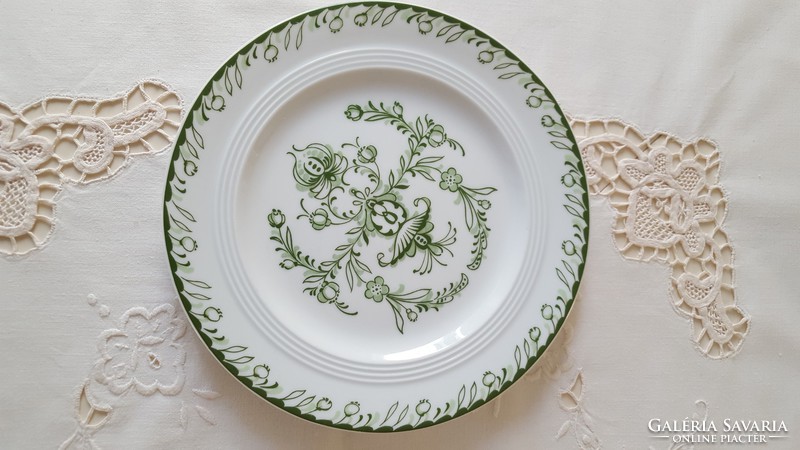 Szép zöld dekoros,Melitta Germany,porcelán reggeliző szett