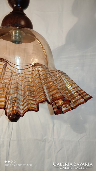 Marked original rare! Murano lamp glass ceiling chandelier designer federico de majo 1970s