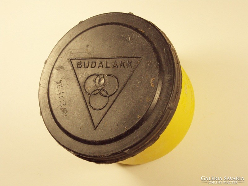 Retro Olajos faátvonó késtapasz műanyag doboz - BUDALAKK gyártó - 1972-es évből