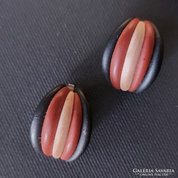 Earrings, ear clip, gorgeous in harmonious colors, flawless, age-appropriate