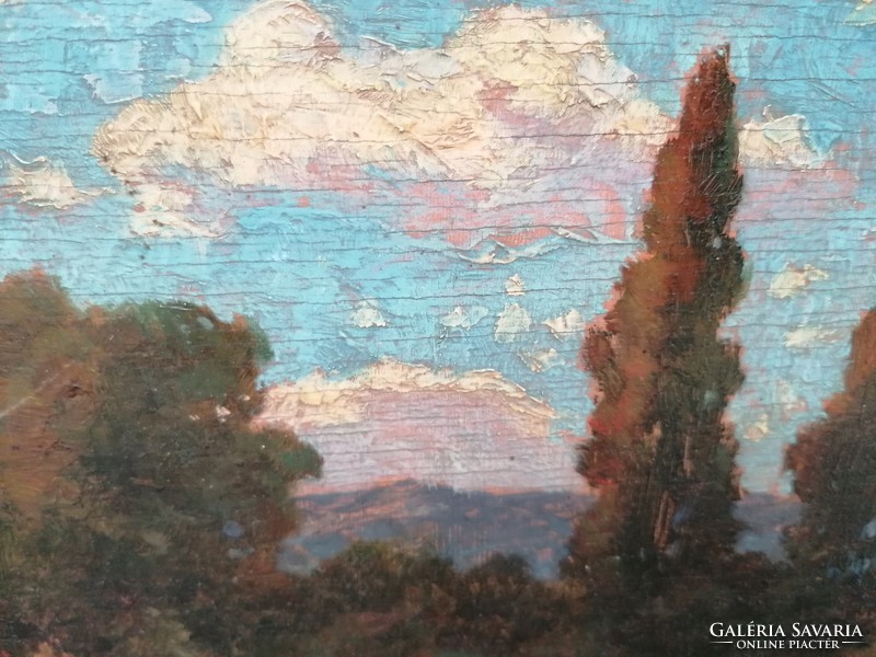 Mark Rubovics (1867-1947) romantic landscape c. His painting
