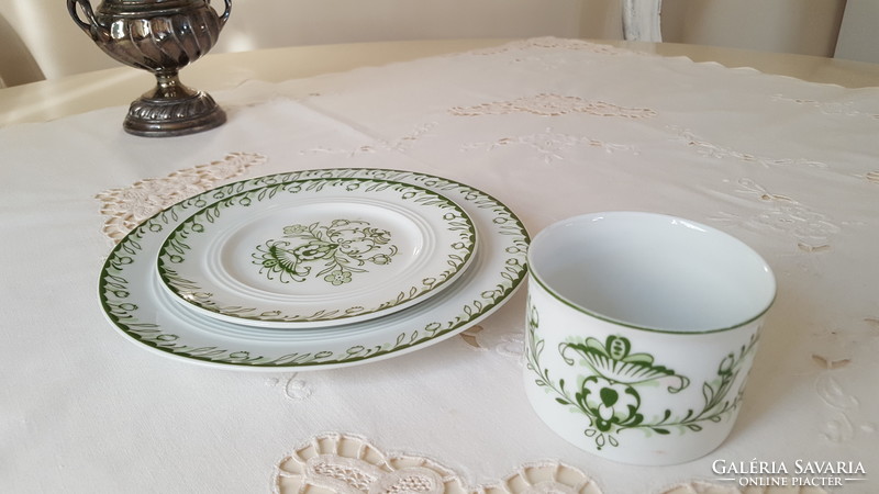Beautiful green decor, melitta germany, porcelain breakfast set