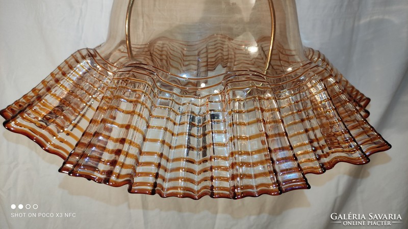 Marked original rare! Murano lamp glass ceiling chandelier designer federico de majo 1970s