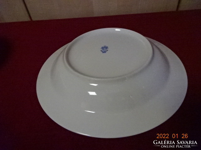 Lowland porcelain deep plate, daisy pattern, diameter 23 cm. He has! Jókai.