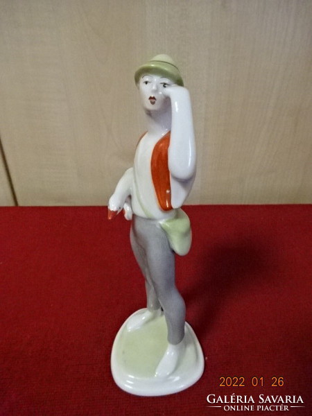 Hollóház porcelain figurine, goose matyi, height 17.5 cm. He has! Jókai.