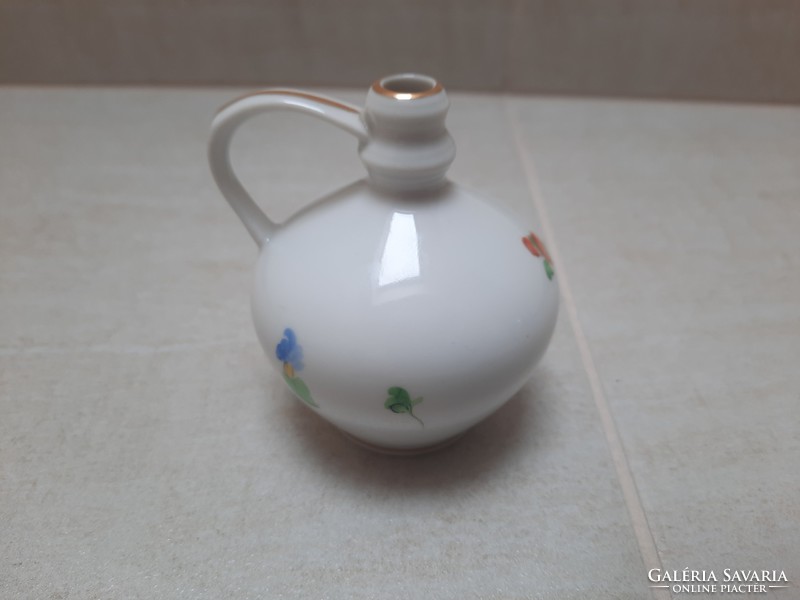 Porcelain jar with bottle with Herend floral pattern, water bottle