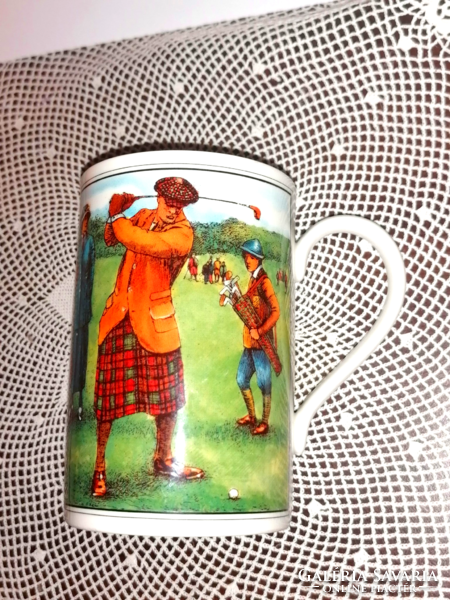 English golf mug