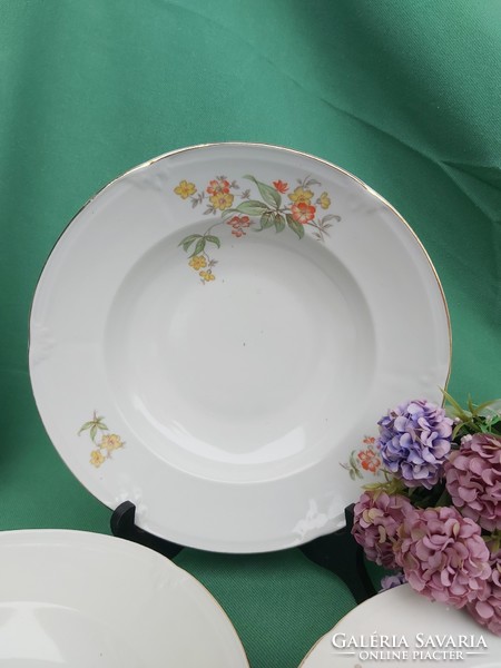 Rare quarries porcelain porcelain deep plate plate floral nostalgia piece peasant decoration
