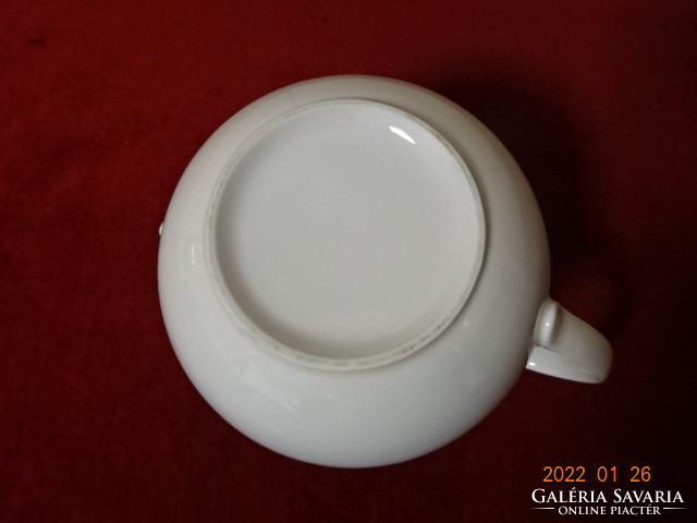 Snow-white teapot without lid, height 13.5 cm. He has! Jókai.