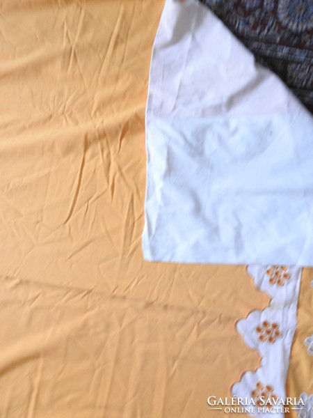 Antique Orange Lace Bedding - 2 Duvet Covers