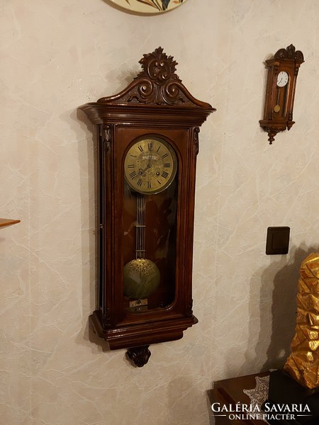 Antique wonderful Viennese baroque wall clock! 1880!