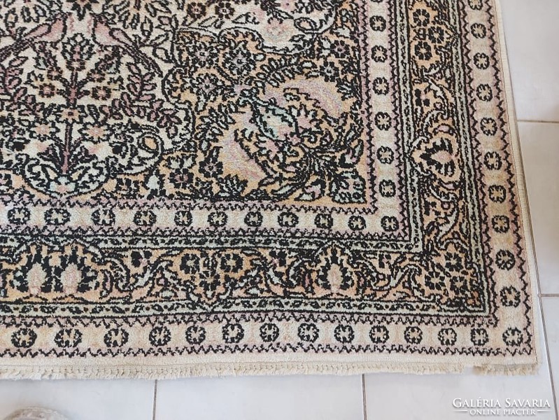 Caterpillar silk 127x182 hand-knotted Persian carpet mm188