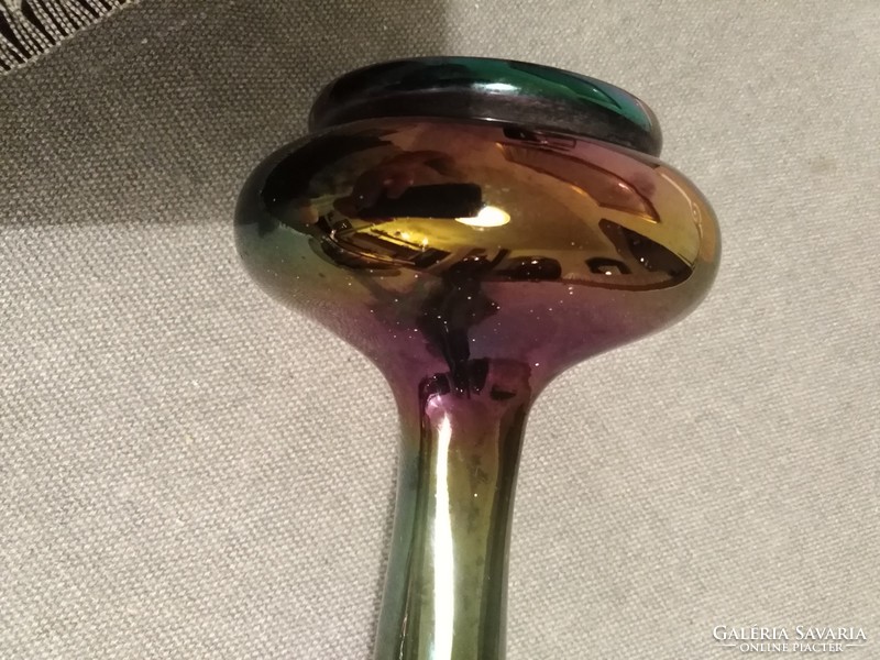 Iridescent glaze - glass vase