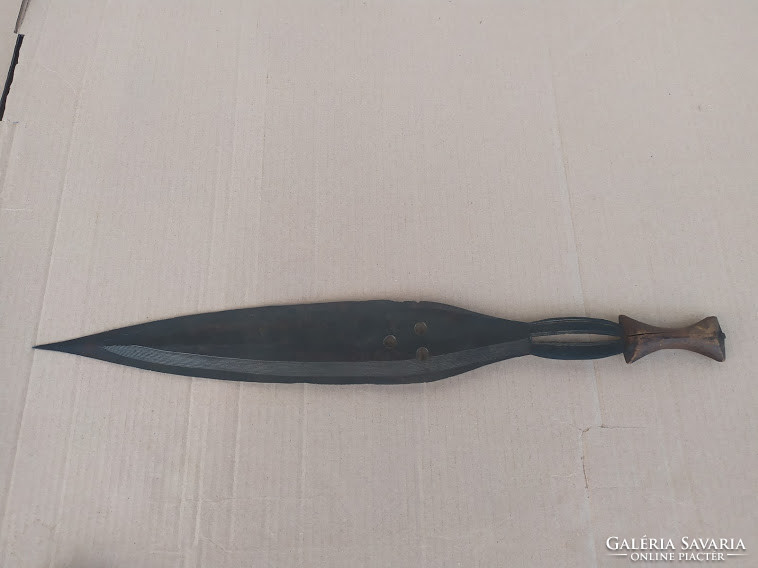 Antique african masai iron weapon sword knife 4818