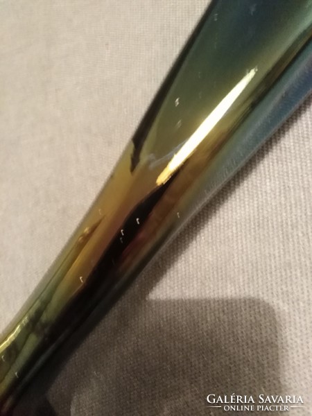 Iridescent glaze - glass vase