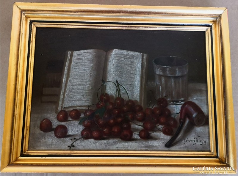 FK/151- Kémeri Nagy József festőművész – Az olvasás élvezete című festménye