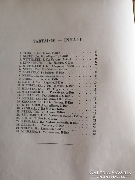 Hernádi szerk. : Könnyű zongoramuzsika a 18. századból  1951-es kiadás