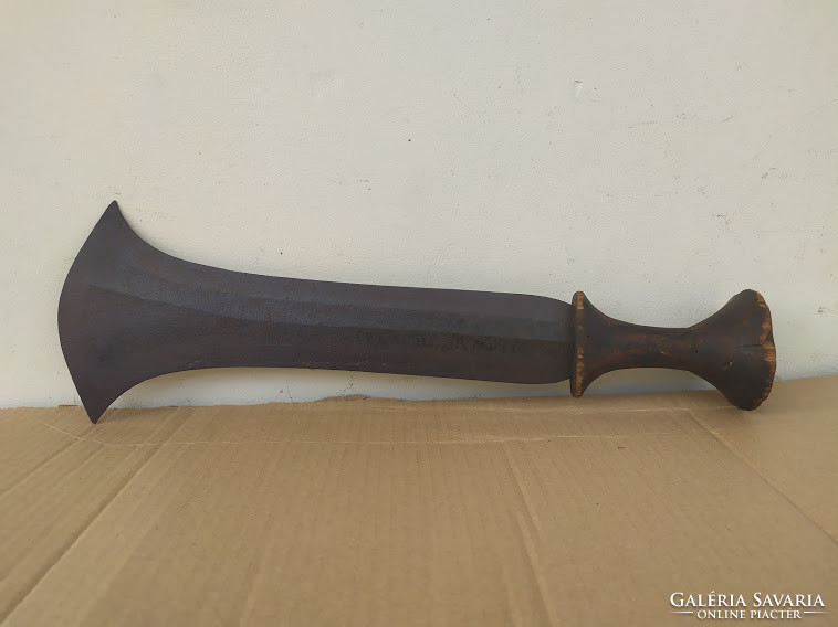 Antique African Maasai iron weapon sword knife 4882