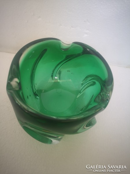 Retro midcentury vintage czech glass vase