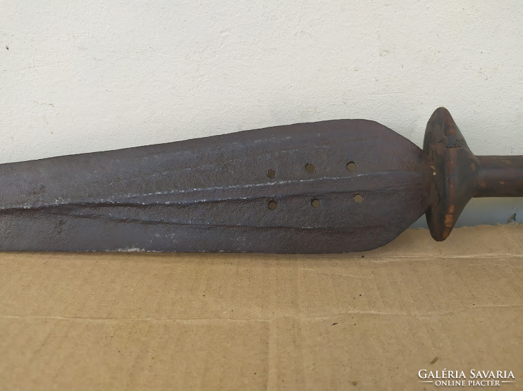 Antique african masai iron weapon sword knife 4817