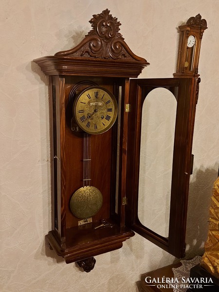 Antique wonderful Viennese baroque wall clock! 1880!