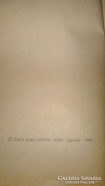 Lajos Zilahi's two prisoners - love success book in the i. From the time of World War II