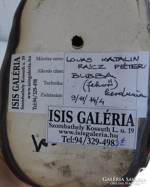 BUBBA fekvő kerámia : LOVAS KATALIN & RÁCZ PÉTER - ISIS GALÉRIA