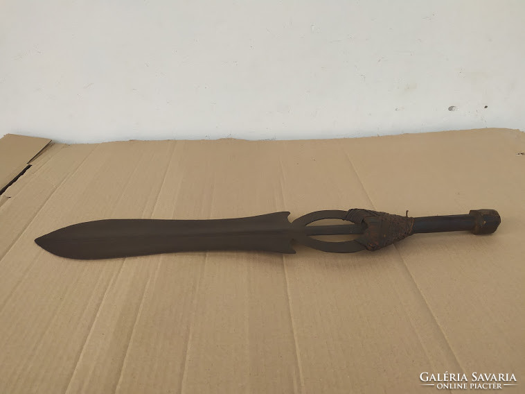 Antique african masai iron weapon sword knife 4814