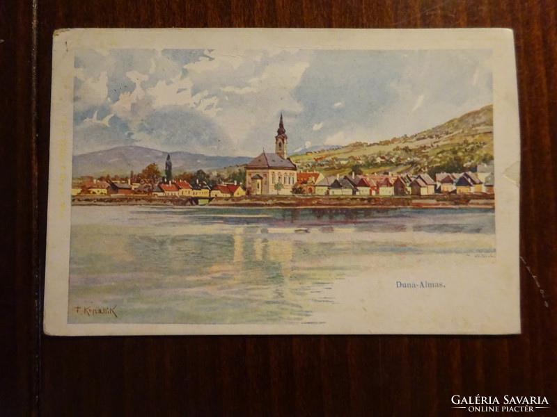 Postcard with Danube apple
