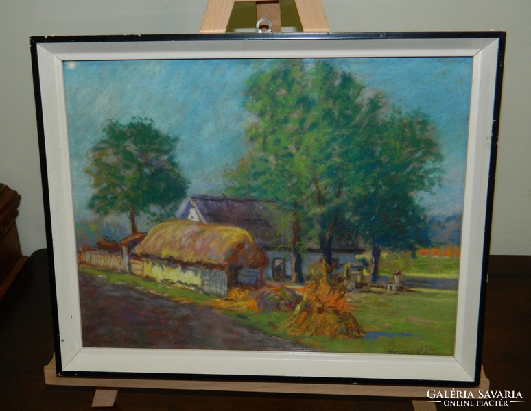 Péter Bicskei (1885 - 1941) homestead painting