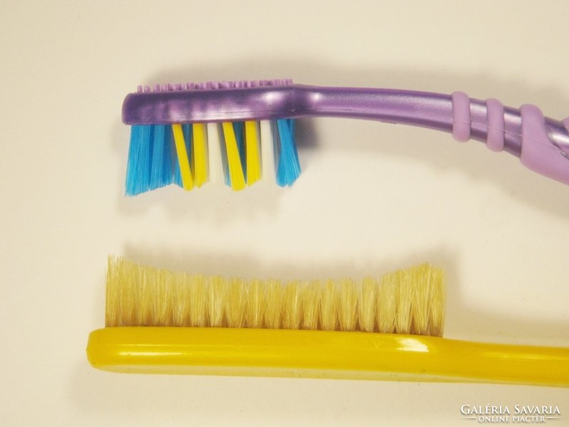 Retro toothbrush - from the early days, large size, plastic - from the 1960s