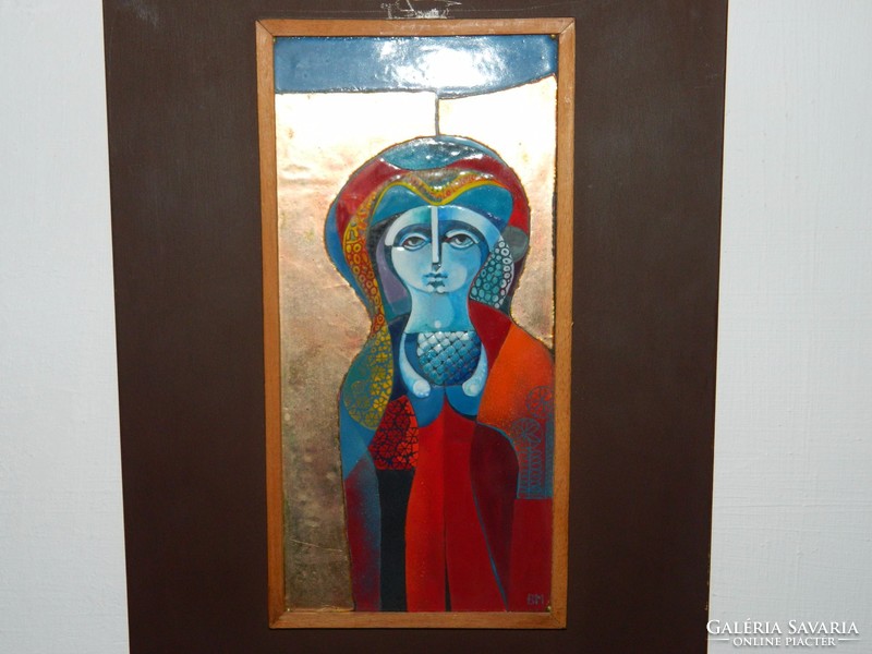 Béni Mária fire enamel image
