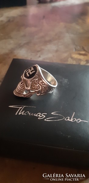 "SS"Hatalmas ezüst gyűrű