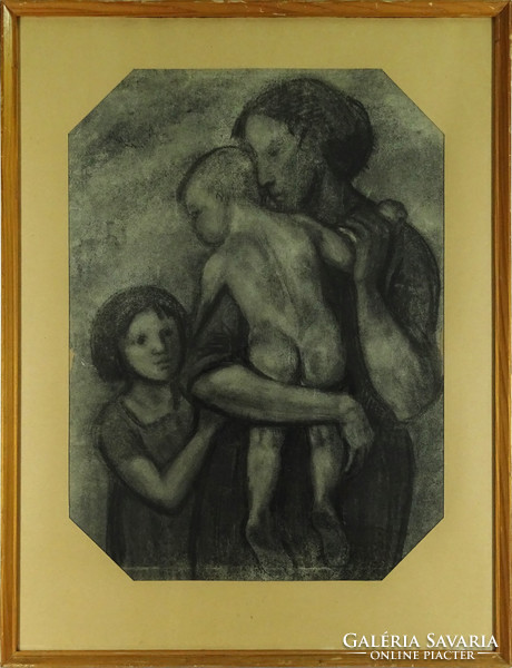 1H292 XX. századi magyar művész : Anyaság 82.5 x 63 cm
