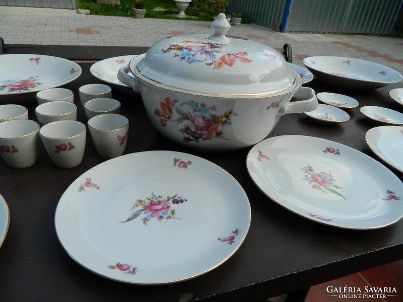 Dreamy antique Czechoslovak bohemia tableware