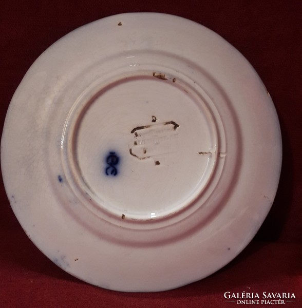 Antique xix. Century porcelain plate, wall plate (m2072)