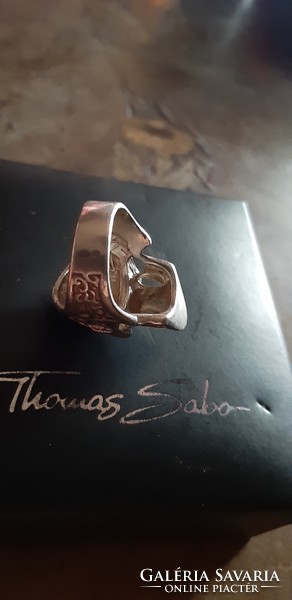 "SS"Hatalmas ezüst gyűrű