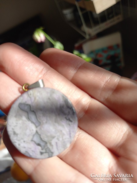 Rarity! 3Cm charoit pendant from Siberia